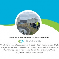 Valg af suppleanter til forbrugerrepræsentanter Lemvig Vand 2025 Cover