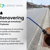 Planlægning om renovering af kloak på Anholtvej i Thyborøn