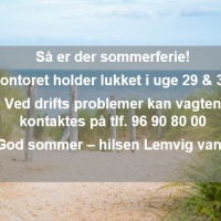 Ferielukket i uge 29 & 30